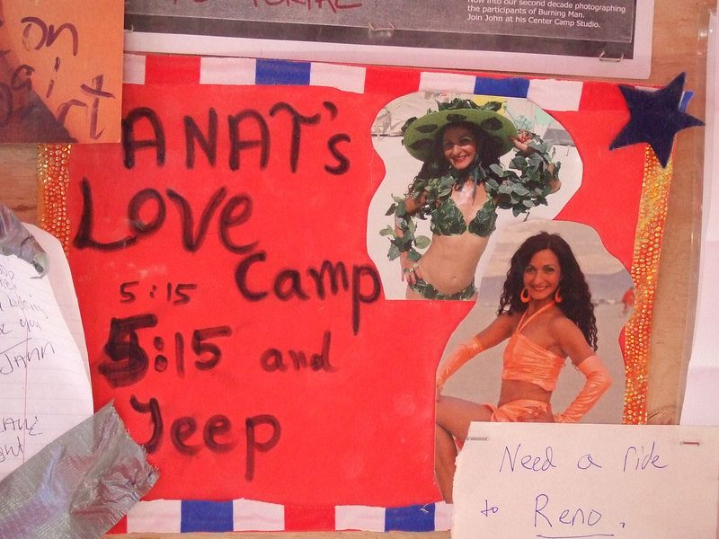 Finally, I learn the location of Anat's Love Camp, so I head to her camp . . .