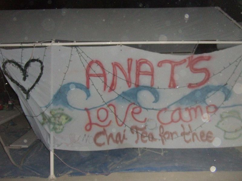 I found Anat's Love Camp -- but no one was there. I'll come back in the morning.