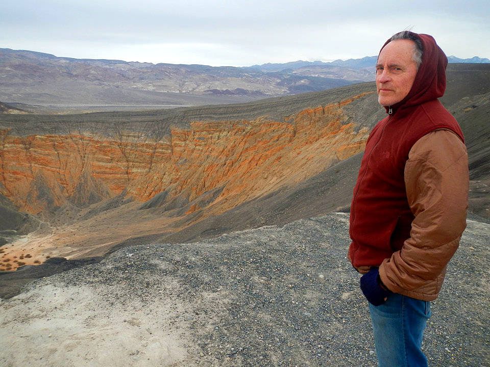 Ken at Ubehebe Crater Ken at Ubehebe Crater