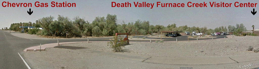 Death Valley Furnace Creek Visitor Center entrance.